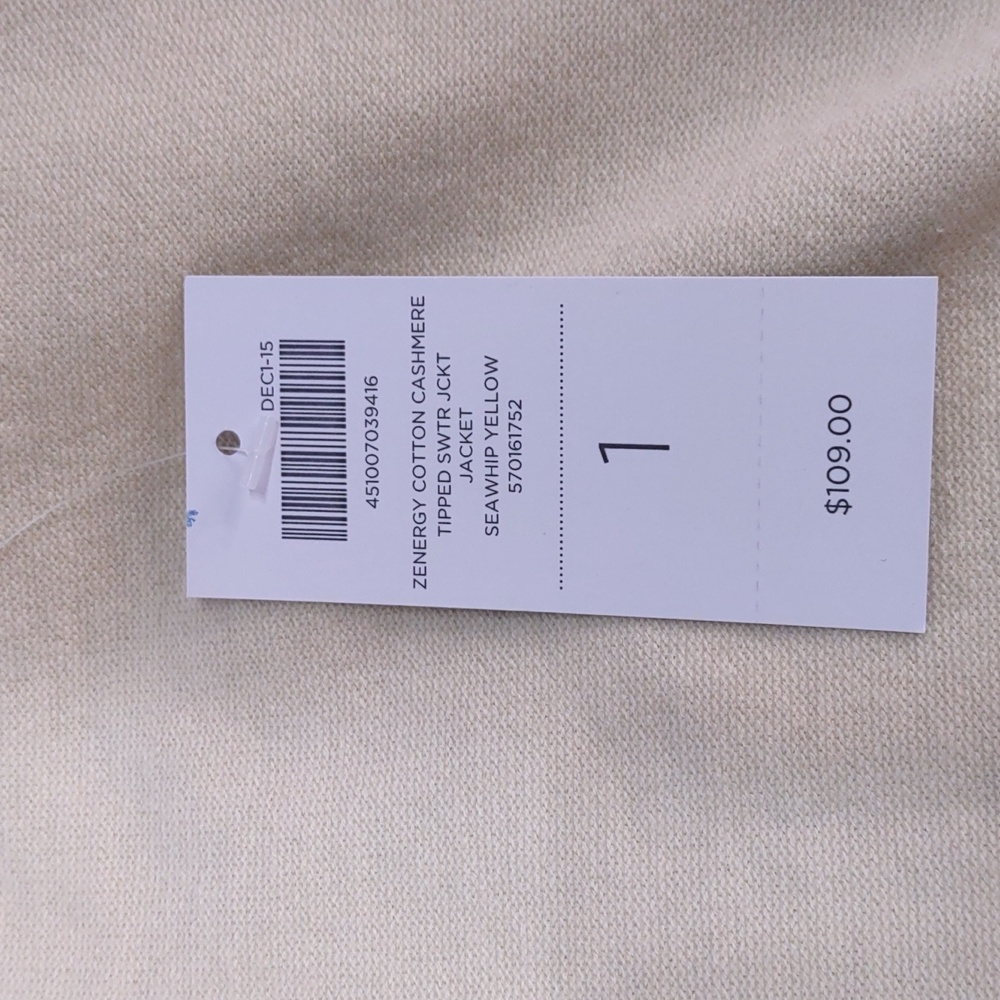 Zenergy By Chico's Cotton/Cashmere Tipped Hooded Sweater Jacket - Picture 10 of 12